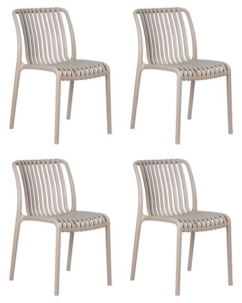 Набор 4 шт Стул обеденный DOBRIN WALTER, бежевый