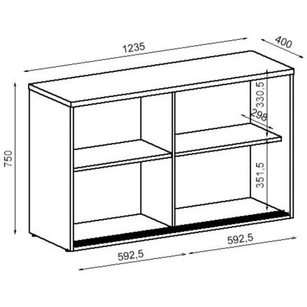 Шкаф-купе Avance 6ШК.011 1235х400х750 венге