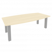 First Стол переговорный KPRG-1 Клён/Серые опоры 2400*1200*750