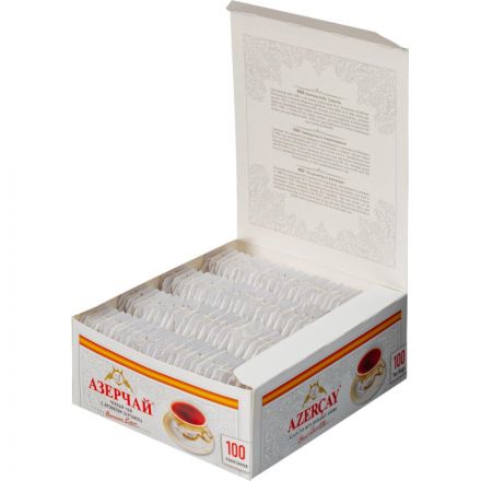 Чай Азерчай Букет черный с бергамотом 100 пакетиков