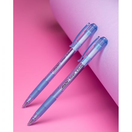 Ручка шариковая автомат. Attache Extract,с манж,0,35мм,синяя