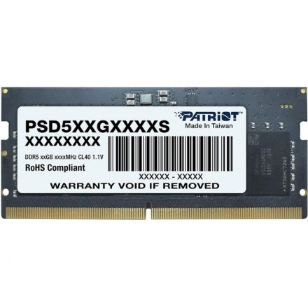 Модуль памяти Patriot SL DDR5 SO-DIMM 16GB 4800Мгц (PSD516G480081S)