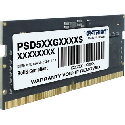 Модуль памяти Patriot SL DDR5 SO-DIMM 16GB 4800Мгц (PSD516G480081S)