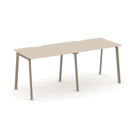 Estetica Рабочая станция на 2 места ES.RS-2.1-VP Капучино/Латте металл 1960*730*750