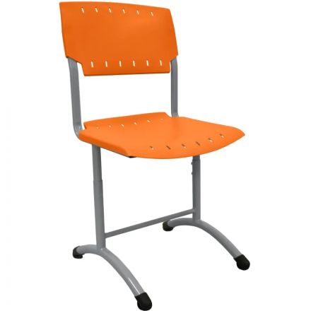 Стул ученический 0MX_GL_SIGMA,рег 5-7гр.р,420-500мм, RAL7004, пласт.RAL2003