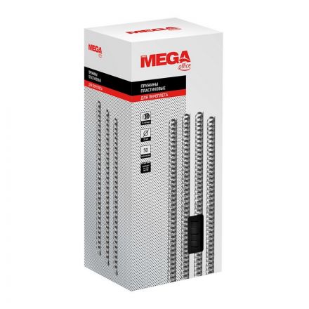 Пружины для переплета пластиковые Promega office 28 мм черные (50 штук в упаковке)