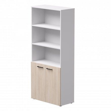 Шкаф полузакрытый Everprof EVO 800х383x1835 Белый/Дуб Соната