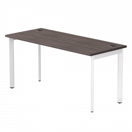 Стол прямой Everprof EVO на металлокаркасе 1580х670х755 мм опоры 45гр Дуб Пасадена/Белый
