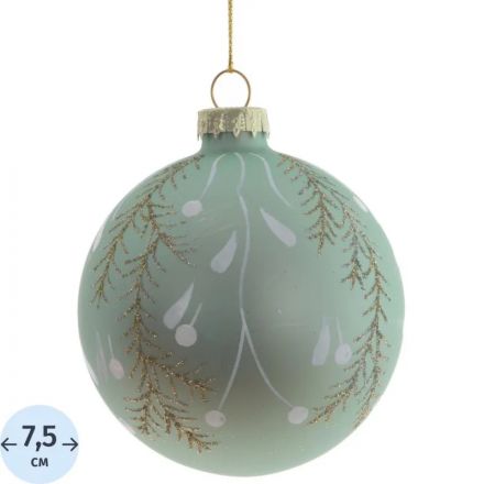 Шар новогодний, D 7.5 см, L7,5 W7,5 H8,5 см, 809664 Шар новогодний, D 7.5 см, L7,5 W7,5 H8,5 см, 809664