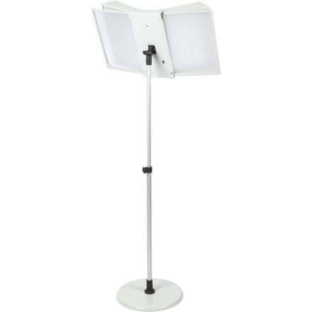 Демосистема напольная перекидная,10 панелей А4, цвет серый 153081-03