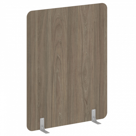 R-line Перегородки на металлических опорах на фетровых подпятниках DP.F-140-180 Вяз/Серый металл 1400*18*1800