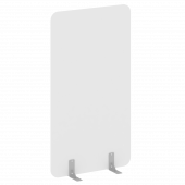 R-line Перегородки на металлических опорах на фетровых подпятниках DP.F-100-180 Белый/Серый металл 1000*18*1800