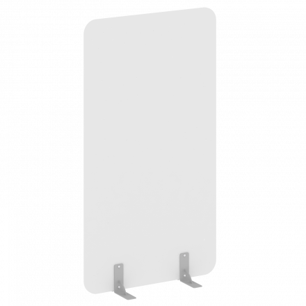 R-line Перегородки на металлических опорах на фетровых подпятниках DP.F-100-180 Белый/Серый металл 1000*18*1800 R-line Перегородки на металлических опорах на фетровых подпятниках DP.F-100-180 Белый/Серый металл 1000*18*1800