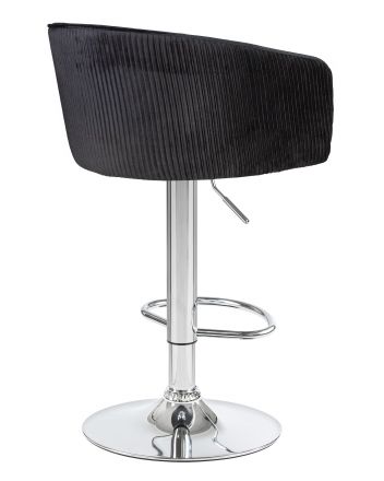 Стул барный DOBRIN DARCY, черный велюр (1922-21) Стул барный DOBRIN DARCY, черный велюр (1922-21)