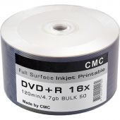 Носители информации CMC DVD+R 4,7 GB 16x Bulk/50 Full Ink Print
