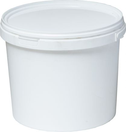 ВЕДРО КРУГЛОЕ 5,6л В22L с белой крышкой, белый