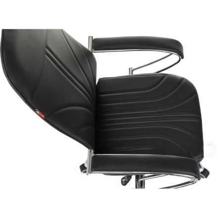 Кресло VB_EChair 655LT SL/TPU черный экокожа крестов. хром Кресло VB_EChair 655LT SL/TPU черный экокожа крестов. хром