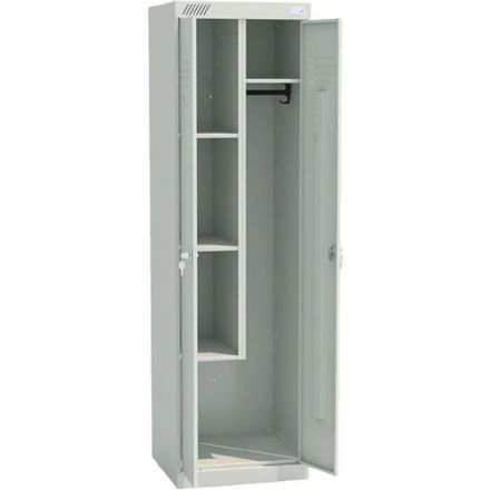 Шкаф хозяйственный MZ_ШМ-У (1850) 22- 530 2 двер RAL7035 серый Шкаф хозяйственный MZ_ШМ-У (1850) 22- 530 2 двер RAL7035 серый