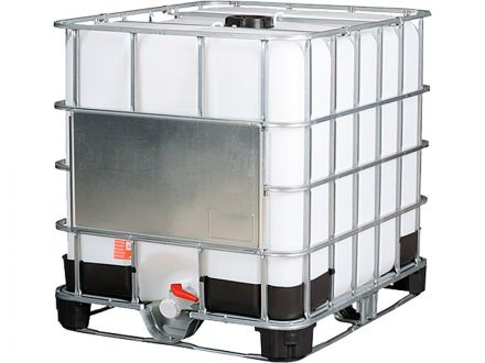 Емкость п/э куб. 1000л востановленная на комбинированном поддоне
