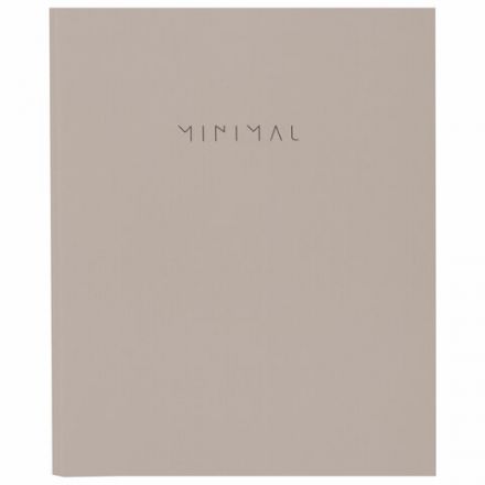 Тетрадь на кольцах А5 175х215 мм, 120 л., твердый картон, матовая ламинация, клетка, BRAUBERG "Minimal beige", 404997