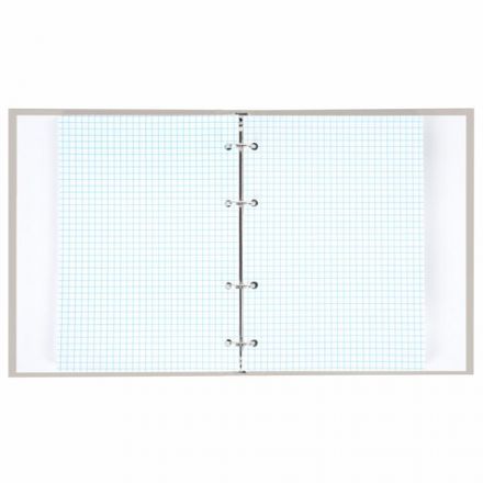 Тетрадь на кольцах А5 175х215 мм, 120 л., твердый картон, матовая ламинация, клетка, BRAUBERG "Minimal beige", 404997