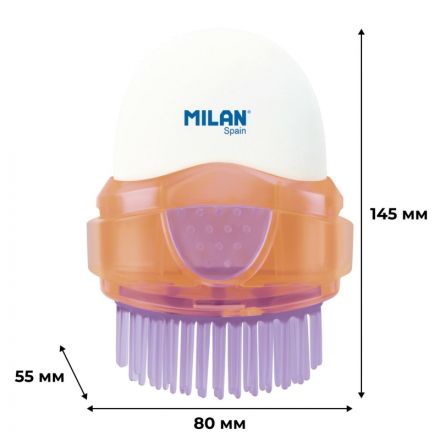 Ластик Milan CAPSULE New Look пласт.держатель,с кист,синт.каучук 4900116LK2