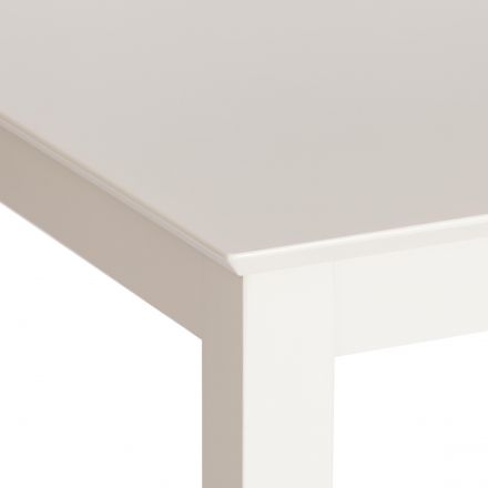 Обеденный комплект эконом Хадсон (стол + 4 стула)/ Hudson Dining Set, дерево гевея/мдф, стол: 110х70х75см / стул: 44х42х89см, ivory white (слоновая кость), ткань кор.-зол