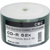 Носители информации CMC CD-R 80 52x Bulk/50 Full Ink Print