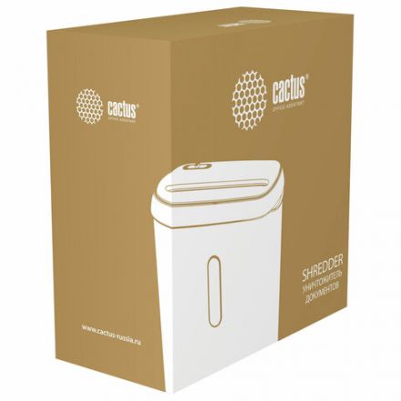 Уничтожитель (шредер) CACTUS CS-SH-A1, 2 уровень секретности, полоски 6 мм, 6 листов, корзина 8 литров