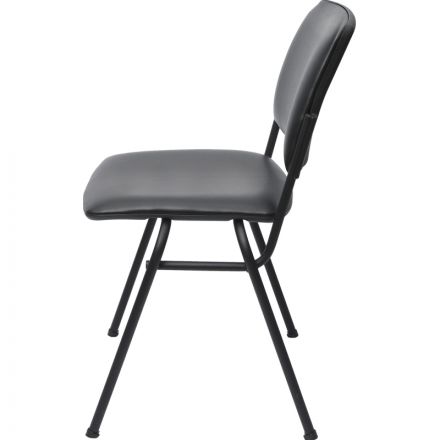 Стул UA_ISIT  черный каркас / кз черный V-4