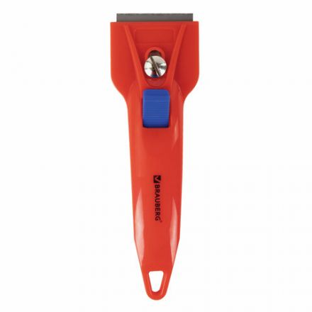 Скребок для любых поверхностей (стеклокерамика, стекло, плитка) BRAUBERG "CLASSIC", фиксатор, 607458