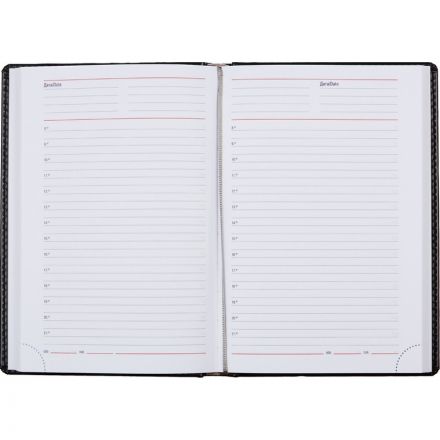 Ежедневник недатированный Attache Каньон искусственная кожа А5 176 листов черный (143x210 мм)