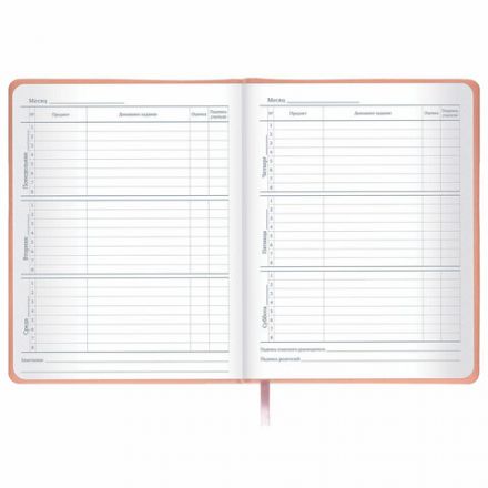 Дневник 1-11 класс 48 л., кожзам (твердая с поролоном), тиснение, аппликация, BRAUBERG, "Smart Cat", 106206