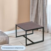 Стол журнальный TI_Комус Онега-3 490x490x455 мет чер/ЛДСП ясень анкор темн Стол журнальный TI_Комус Онега-3 490x490x455 мет чер/ЛДСП ясень анкор темн