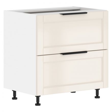 Шкаф напольный с ящиками MOB 8082.1C Бежевая эмаль/Белый 800х560х820 SICILIA