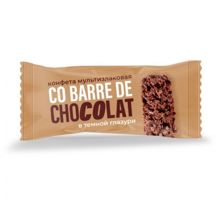 Конфеты Co barre de CHOCOLAT мультиз. с темной кондитерской глаз., 500г Конфеты Co barre de CHOCOLAT мультиз. с темной кондитерской глаз., 500г