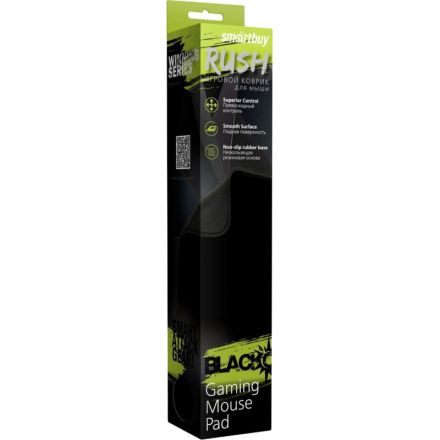 Коврик для мыши Smartbuy RUSH Blackout черный M-size (SBMP-01G-K)/40