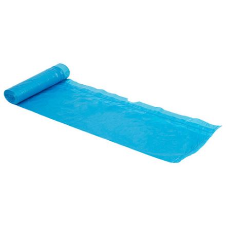 Мешки для мусора с завязками LAIMA "ULTRA" 60 л, синие, рулон 20 шт., прочные, ПНД 18 мкм, 60х70 см, 607692