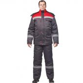Костюм рабочий зимний муж з31-КПК сер/красн (р.52-54) 158-164 (Арсенал-СП)