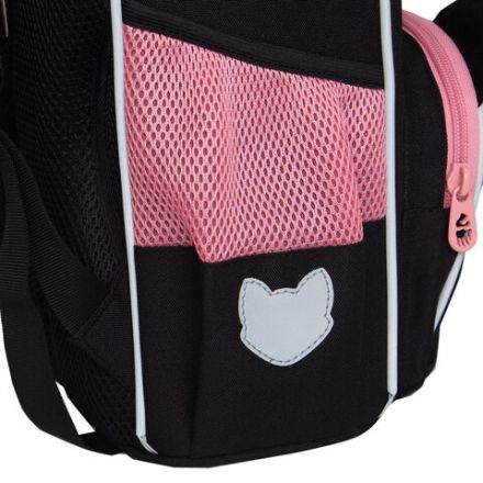 Ранец GRIZZLY анатомическая спинка, с мешком для обуви, для девочек, "SPARKLING EYES", 33х25х13 см, RAm-584-4/1