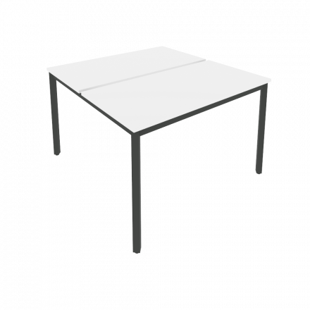 Slim Рабочая станция на металлокаркасе С.СП-4.2 Белый/Антрацит металл 1180*1235*750