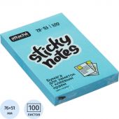 Стикеры Attache Selection 76x51 мм неоновые голубые (1 блок, 100 листов) Стикеры Attache Selection 76x51 мм неоновые голубые (1 блок, 100 листов)