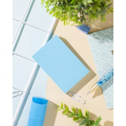 Стикеры Attache Selection 76x51 мм неоновые голубые (1 блок, 100 листов)