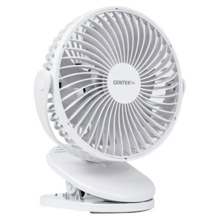 Вентилятор настольный CENTEK CT-5045, 4 режима, d=15 см, 5 Вт, белый