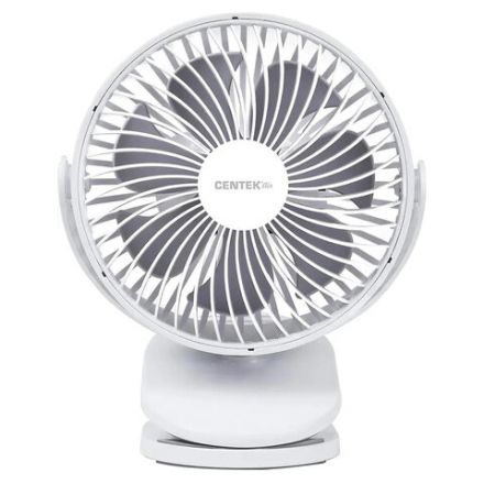 Вентилятор настольный CENTEK CT-5045, 4 режима, d=15 см, 5 Вт, белый