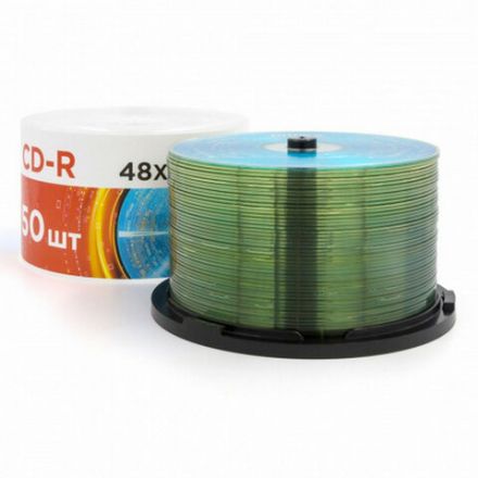 Диск CD-R MIREX, 700 Мб, 48x, Cake Box (упаковка на шпиле), КОМПЛЕКТ 50 шт., UL120051A8B