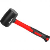 Киянка резиновая 225 г черная резина фибергласовая рукоятка Matrix 11175