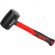 Киянка резиновая 225 г черная резина фибергласовая рукоятка Matrix 11175