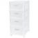 Комод BP_на колесах Velvet, 4 ящика,300х385х690 ММ (Белый)