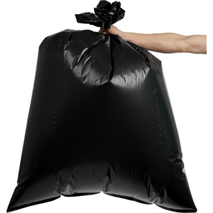 Мешки для мусора на 220 литров Концепция Быта Профи черные (65 мкм, в рулоне 10 штук, 90x130 см)